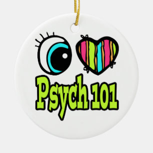 Helles Auge Herz Ich Liebe Psych 101 Keramikornament