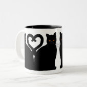 Helles Augen-Herz Zweifarbige Tasse (Vorderseite Links)