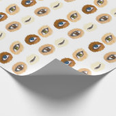 Helles Augen-Packpapier Geschenkpapier (Ecke)