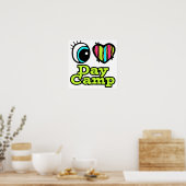 Helles Augenherz I Liebe Day Camp Poster (Küche)