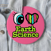 Helles Augenherz I Liebe Earth Science Button (Beispiel)