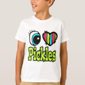 Helles Augenherz I Liebe Pickles T-Shirt (Vorderseite)