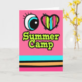 Helles Augenherz I Liebe Sommerlager Karte (Gelbe Blume)