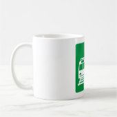 Helles Bahnhofs-Landstraßen-Zeichen Kaffeetasse (Links)
