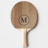 Helles Birkenholz Monogramm Tischtennis Schläger (Vorderseite)