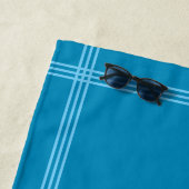 Helles Blau mit benutzerdefinierten Blue Stripes-I Strandtuch (Beispiel)