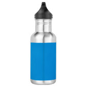 Helles Blau mit griny Textur Edelstahlflasche (Rechts)