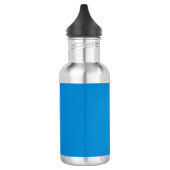 Helles Blau mit griny Textur Edelstahlflasche (Links)