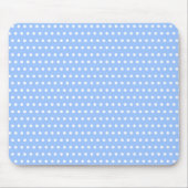 Helles Blau mit kleinen weißen Punkten Mousepad (Vorne)