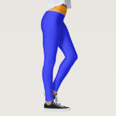 Helles Blau Orange Ton Leggings (Rechts)