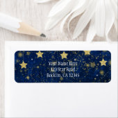 Helles Blau & Silver Starry Celestie Einladung (Insitu)