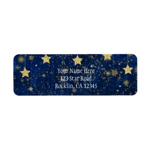 Helles Blau & Silver Starry Celestie Einladung (Vorne)
