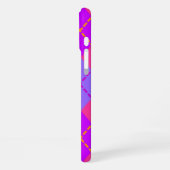 Helles Blau und Rosa Argyle-Muster iPhone Hülle (Linke Seite)