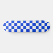 Helles Blau- und Weißes Prüfmuster Skateboard (Horizontal)
