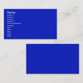 Helles Blau Visitenkarte (Vorne/Hinten)