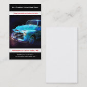 Helles Blau wieder hergestelltes Vintages Visitenkarte (Vorne/Hinten)