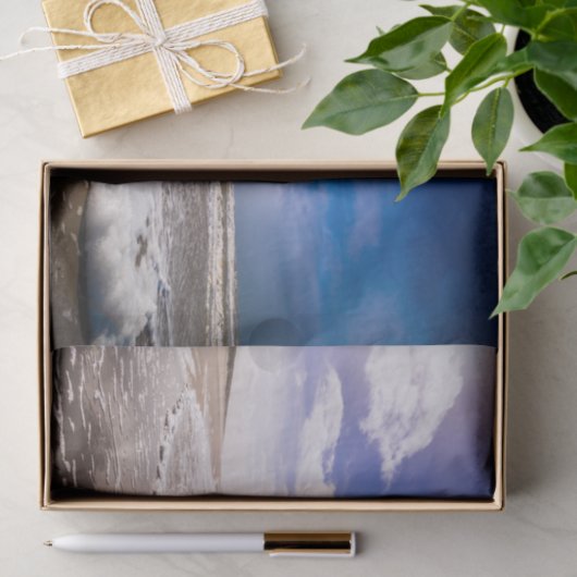 Helles blauer Himmel-u. Seidenpapier (Geschenk)