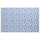 Helles Blaues Blumen-Toile-Muster Stoff (Yard (91,4 cm))