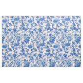 Helles Blaues Blumen-Toile-Muster Stoff (Fat Quarter (45,7 x 55,9 cm))