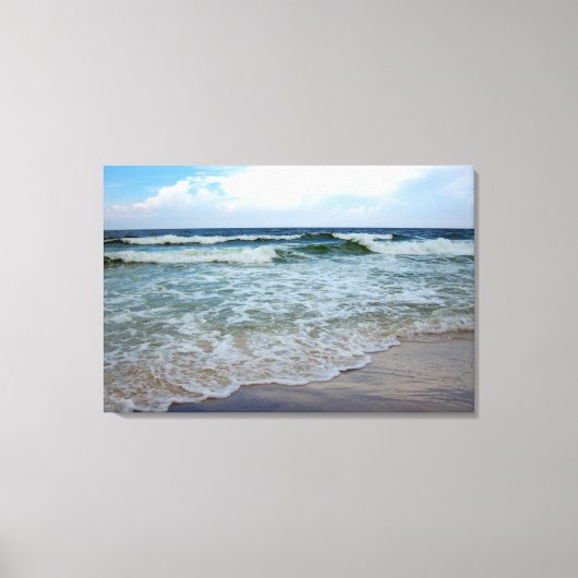Helles blaues Meer 1 Leinwanddruck (Vorderseite)
