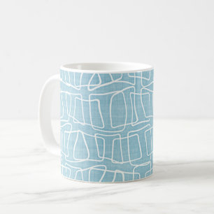 Helles blaues modernes rundes kaffeetasse
