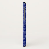 Helles blaues Muschel-Muster Case-Mate iPhone Hülle (Hinten/Links)