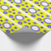 Helles Blaues und gelb Geschenkpapier (Ecke)