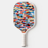 Helles Blockmuster Pickleball Schläger (Rückseite)
