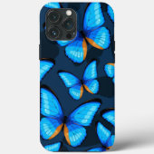 Helles Blue Butterfly iPhone | Schmetterling iPhon Case-Mate iPhone Hülle (Rückseite)