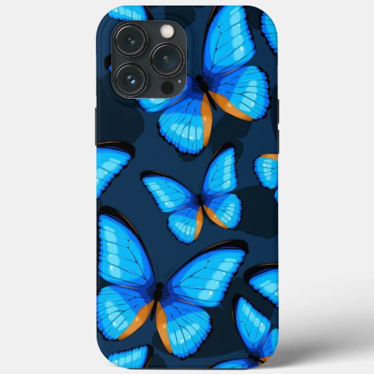 Helles Blue Butterfly iPhone | Schmetterling iPhon Case-Mate iPhone Hülle (Rückseite)