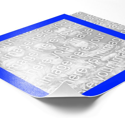 Helles Blue Frame Foto (Ecke)