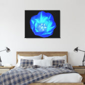 Helles Blue Tulip Canvas Print Leinwanddruck (Insitu (Schlafzimmer))