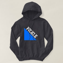 Helles Blue Wedge Weißes Pickleball Motto Hoodie