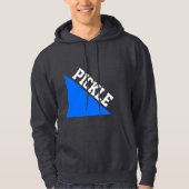 Helles Blue Wedge Weißes Pickleball Motto Hoodie (Vorderseite)
