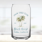 Helles Blue Wood Palm Trees Modernes Beach House Dosenglas