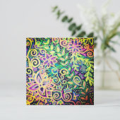 Helles Blumendesign Feiertagskarte (Stehend Vorderseite)