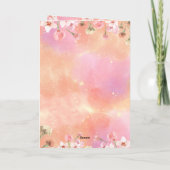 Helles Blumenfoto Collage Muttertag für Mama Karte (Rückseite)