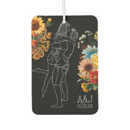 Helles Blumengeschenk Jubiläum Erstwagen Autolufterfrischer