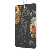 Helles Blumengeschenk Jubiläum Erstwagen Autolufterfrischer (Links)