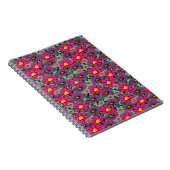 Helles, blumengeschmücktes Notebook Notizblock (Rechte Seite)