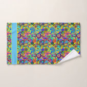 Helles, blumengeschmücktes Set (Handtuch)