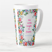 Helles Blumenlachen Dot Grid Journal Milchtasse (Rechte Ecke)