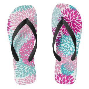 Helles Blumenmuster 2 Badesandalen