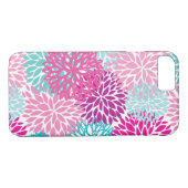 Helles Blumenmuster 2 Case-Mate iPhone Hülle (Rückseite (Horizontal))