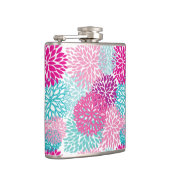 Helles Blumenmuster 2 Flachmann (Rechts)