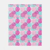 Helles Blumenmuster 2 Fleecedecke (Vorderseite)