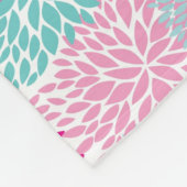 Helles Blumenmuster 2 Fleecedecke (Ecke)