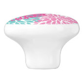 Helles Blumenmuster 2 Keramikknauf (Seitenansicht)