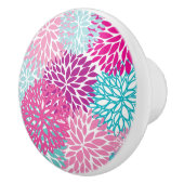 Helles Blumenmuster 2 Keramikknauf (Rechts)