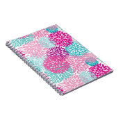 Helles Blumenmuster 2 Notizblock (Rechte Seite)